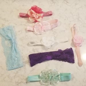 Assortment of baby girl headbands